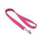 Gerecycled polyester (rPET) zeefdruk-keycord met bulldogclip