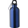 Gerecyclede roestvrijstalen enkelwandige fles (400 ml) Sable kobaltblauw