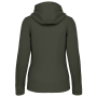 Damessweater met rits en capuchon Dark Khaki XS