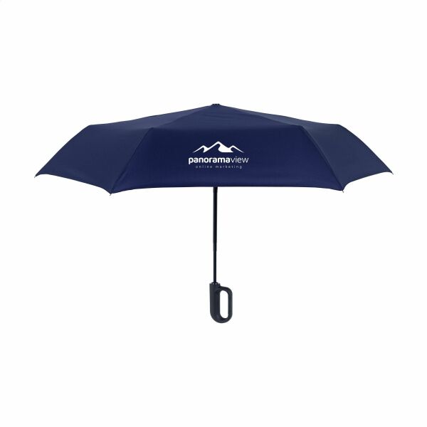 Carabiner RCS RPET parapluie pliable 21 inch - bleu Carabiner RCS RPET parapluie pliable 21 inch - bleu