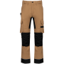 Gerecycled performance heren  werkbroek Camel / Black 38 FR