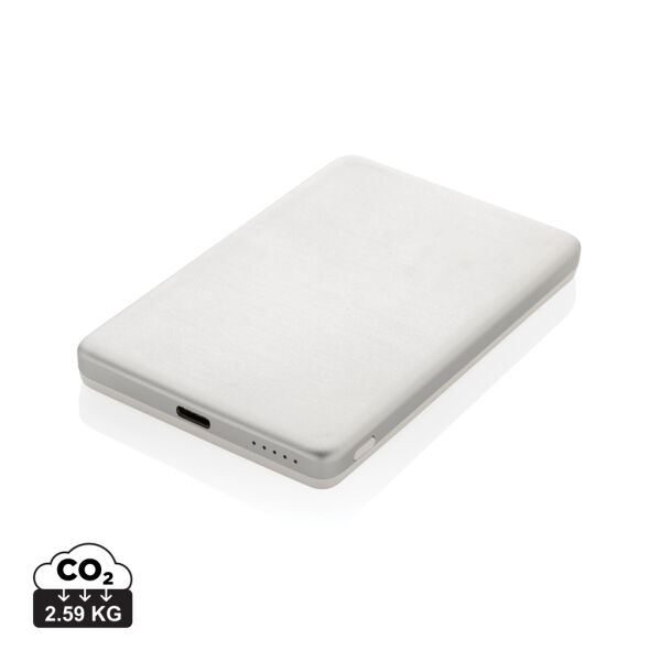 Orion RCS r-aluminium 5000 mah 5W magnetische powerbank, zilver Orion RCS r-aluminium 5000 mah 5W magnetische powerbank, zilver