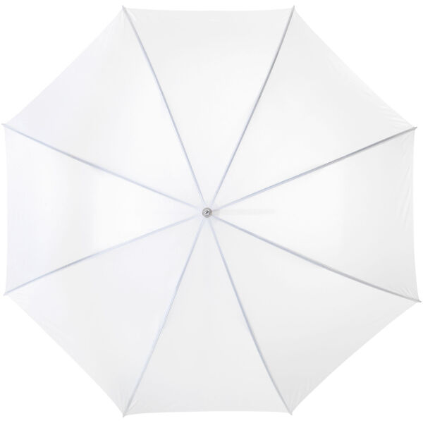 Karl 30" golfparaplu met houten handvat - Wit Karl 30" golfparaplu met houten handvat - Wit