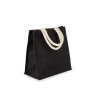 Shopper van jutecanvas - groot model Black One Size