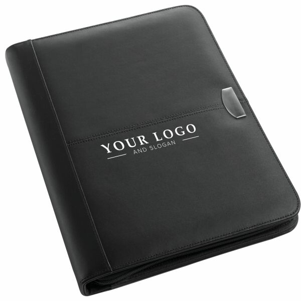 Bonded lederen documentenmap Josie zwart Bonded lederen documentenmap Josie zwart