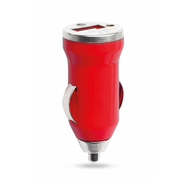 USB Auto Oplader Hikal - ROJ - S/T USB Auto Oplader Hikal - ROJ - S/T