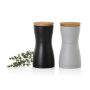 AdHoc Twin zout- en pepermolen set, zwart, wit