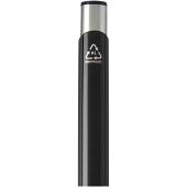 Moneta balpen van gerecycled aluminium (blauwe inkt) - Zwart