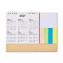CALENDOO - Bureaukalender met memoblok - Beige