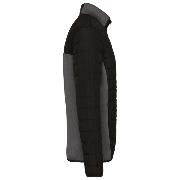 Herenjack van twee stoffen Black / Dark Grey Heather XS Herenjack van twee stoffen Black / Dark Grey Heather XS