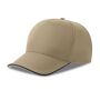 RECY FIVE PIPING, KHAKI/NAVY, One size, ATLANTIS HEADWEAR