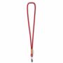 Polyester koord-keycord met bamboe plaatje