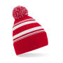 Striped Fan Beanie - Classic Red/White - One Size