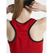 Pro Control Impact singlet wmn br.red/black xxl