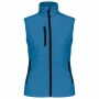 Dames softshell bodywarmer aqua blue S