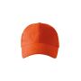 Cap unisex 6P orange adjustable
