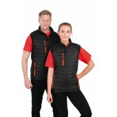 Black compass gewatteerde softshell bodywarmer Black/Black 5XL