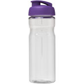 H2O Active® Base 650 ml sportfles met flipcapdeksel - Transparent/Paars