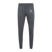 IQONIQ Cooper gerecycled katoenen joggingbroek, heather anthracite (XXS)