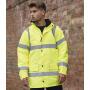 Hi-Vis Traffic Jacket, Fluorescent Yellow, 3XL, Warrior