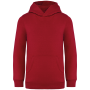 Ecologische kindersweater met capuchon Hibiscus Red 4/6 jaar