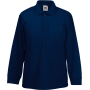 65/35 Polo met lange mouwen Deep Navy 3-4 jaar