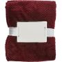 Flanellen fleece (230 gr/m²) deken Nikolai bordeaux