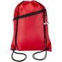Oriole RPET-tas met trekkoord en voorvak met ritssluiting, 5 liter - Rood