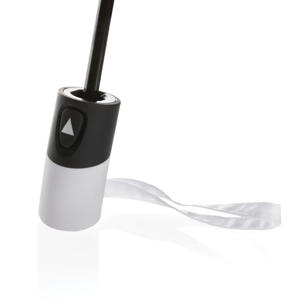 21" Impact AWARE™ RPET 190T mini auto open paraplu, wit 21" Impact AWARE™ RPET 190T mini auto open paraplu, wit