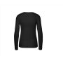 LADIES LONG SLEEVE TEE-SHIRT, BLACK, XXL, NEUTRAL
