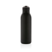 Avira Ara RCS recycled staal fliptop water fles 500ML, zwart
