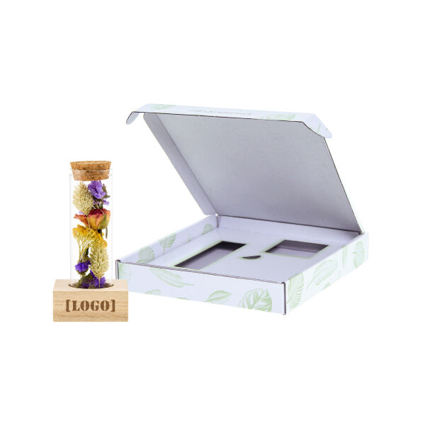 Dried Flowers - Single tube & wood, Multicolor Dried Flowers - Single tube & wood, Multicolor