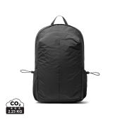 KENTO URBAN RCS  recycled nylon 15,6 inch rugzak met voorvak, zwart