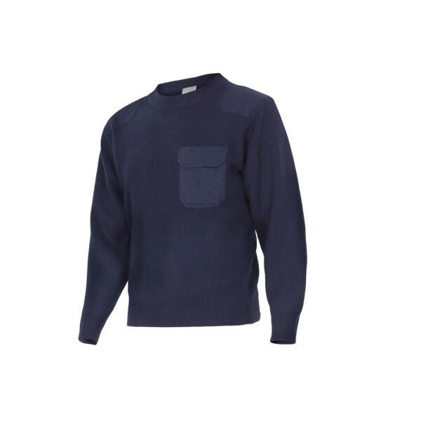 CREW NECK CHUNKY-KNIT JUMPER