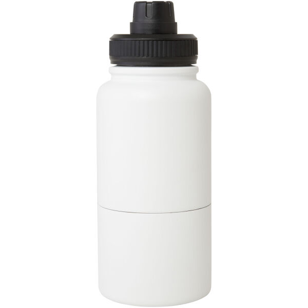 Dupeca 840 ml RCS certified stainless steel insulated sport bottle - White