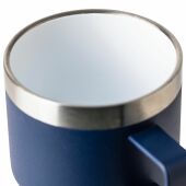 Gerecycled roestvrijstalen dubbelwandige drinkbeker (180 ml) Lilia zwart Gerecycled roestvrijstalen dubbelwandige drinkbeker (180 ml) Lilia zwart