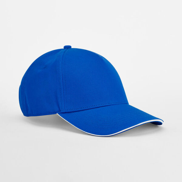 EarthAware® Clas. Org. Cotton 5 Panel Sandwich P. - Bright Royal/White - One Size