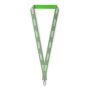 Polyester keycord met reflecterende overlay Polyester keycord met reflecterende overlay