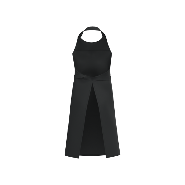 Schort met zak van biologisch katoen Black One Size Schort met zak van biologisch katoen Black One Size