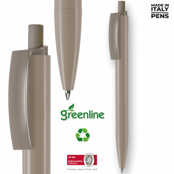 Balpen Erga e-Progress Recycled Warmgrijs - Zwarte inkt Balpen Erga e-Progress Recycled Warmgrijs - Zwarte inkt
