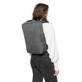 rPET polyester (300D) laptoptas Eulalia zwart