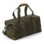 HERITAGE WAXED CANVAS HOLDALL, OLIVE GREEN, One size, QUADRA