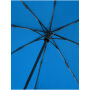 Bo 21” opvouwbare automatische gerecyclede PET paraplu - Process blauw