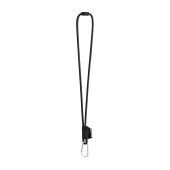 75091. SET Lanyard NAUTIC Lang (Ø 7 mm) met 55 mm D-vormige karabijnhaak en Ø 7 mm veiligheidssluiting