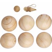 Houten balspelset Quillian bruin