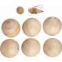 Houten balspelset Quillian bruin