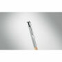 SPARTA - Pen van aluminium & Bamboe - Mat Zilver