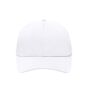 6 Panel Sport Mesh Cap white one size