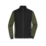 Men's Padded Hybrid Jacket black/olive-melange 6XL