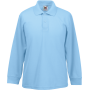65/35 Polo met lange mouwen Sky Blue 3-4 jaar